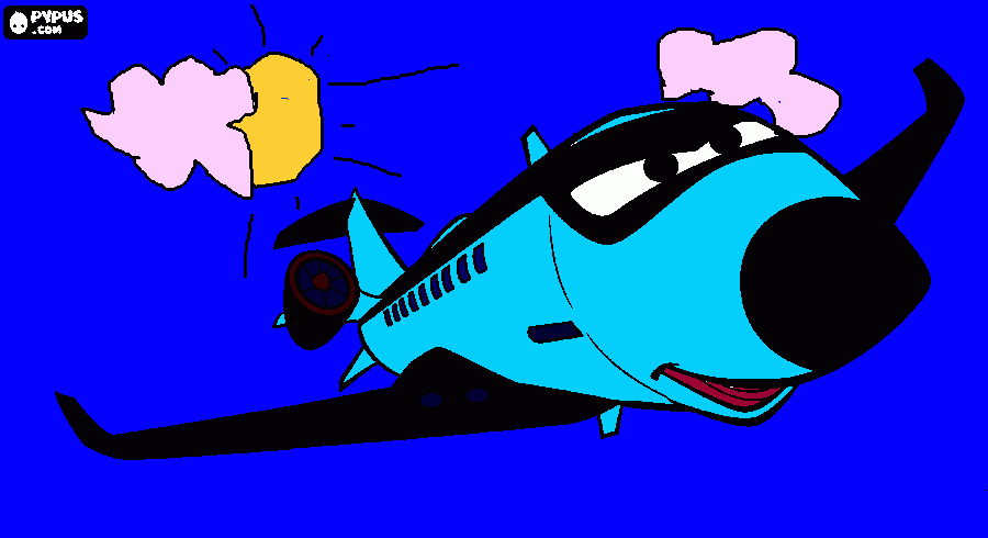 Omalovánka  (cars 2) Šídlo letadlo