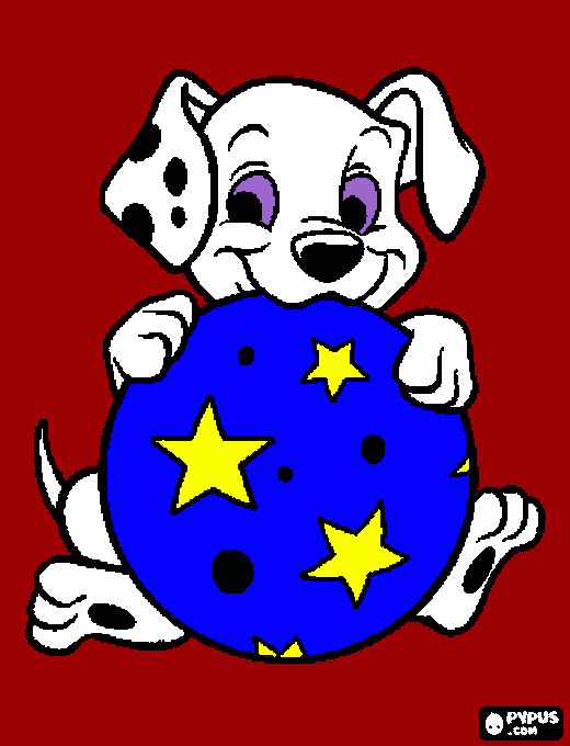 Omalovánka 101 darmatínůch