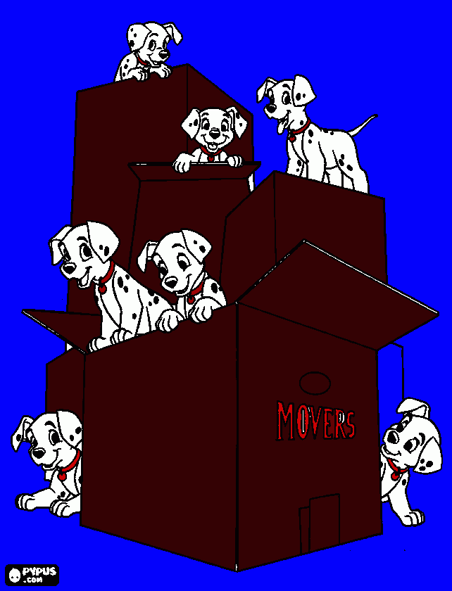 Omalovánka   101dalmatýnů já jich vidím jenom 7