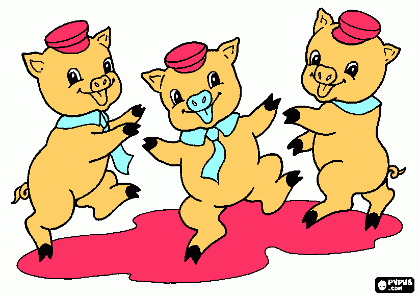 Omalovánka 1.prase 170kg to seš ty,2.prase citák 100kg,3.prase fojtek 120kg