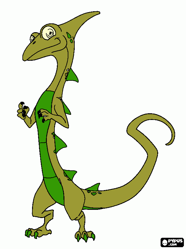 Omalovánka ach jašterica čo rozprava