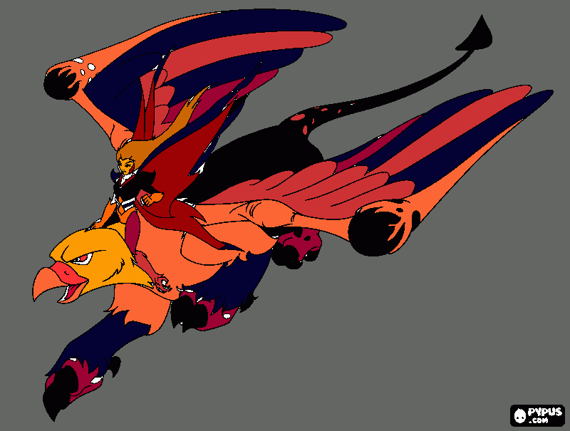 Omalovánka adelka a orliohen