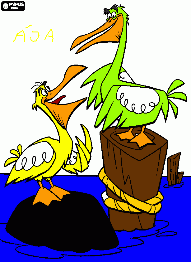 Omalovánka Aja ti namalovala obrazek ,kdyz jsme byli v kempu.Stepan