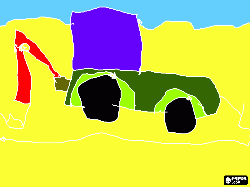 Omalovánka Aleškův výkres