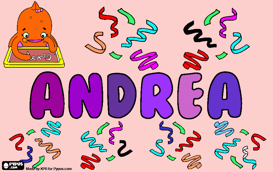 Omalovánka andrea------andrejka