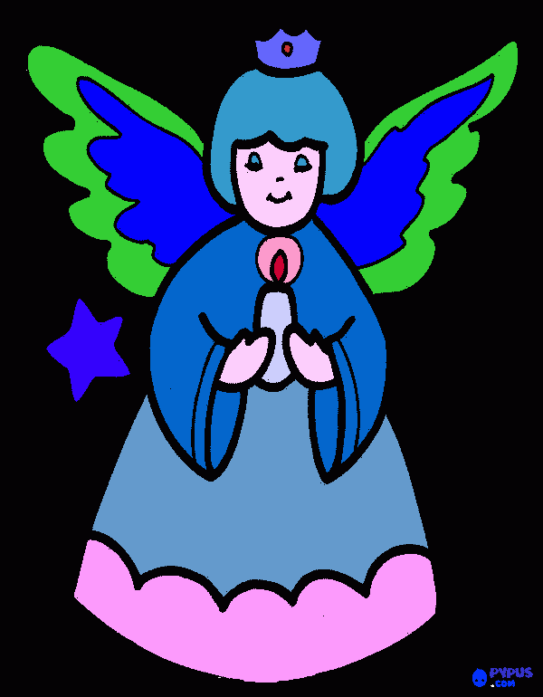 Omalovánka Andílek