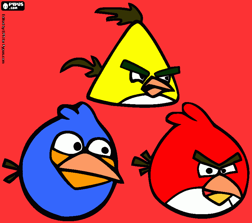 Omalovánka Angry Birds Šárka Sep 2014