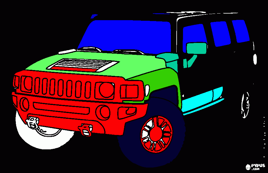 Omalovánka aoute značka jeep