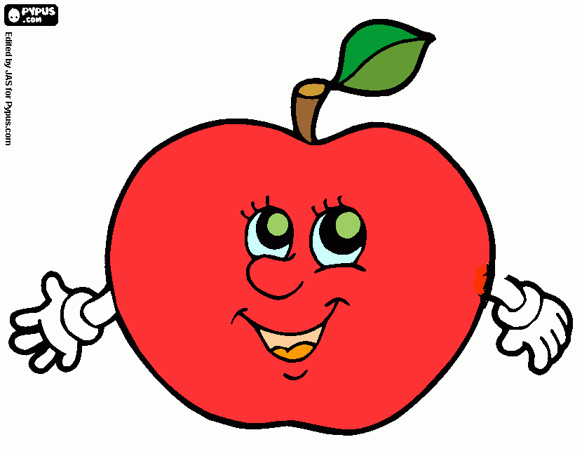 Omalovánka apple