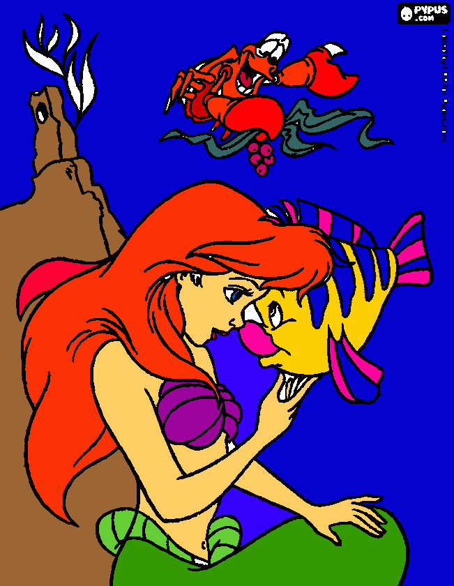 Omalovánka Ariel od Simonky a Verunky