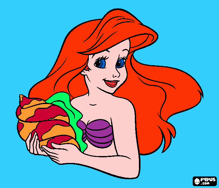 Omalovánka Ariel od Terezky