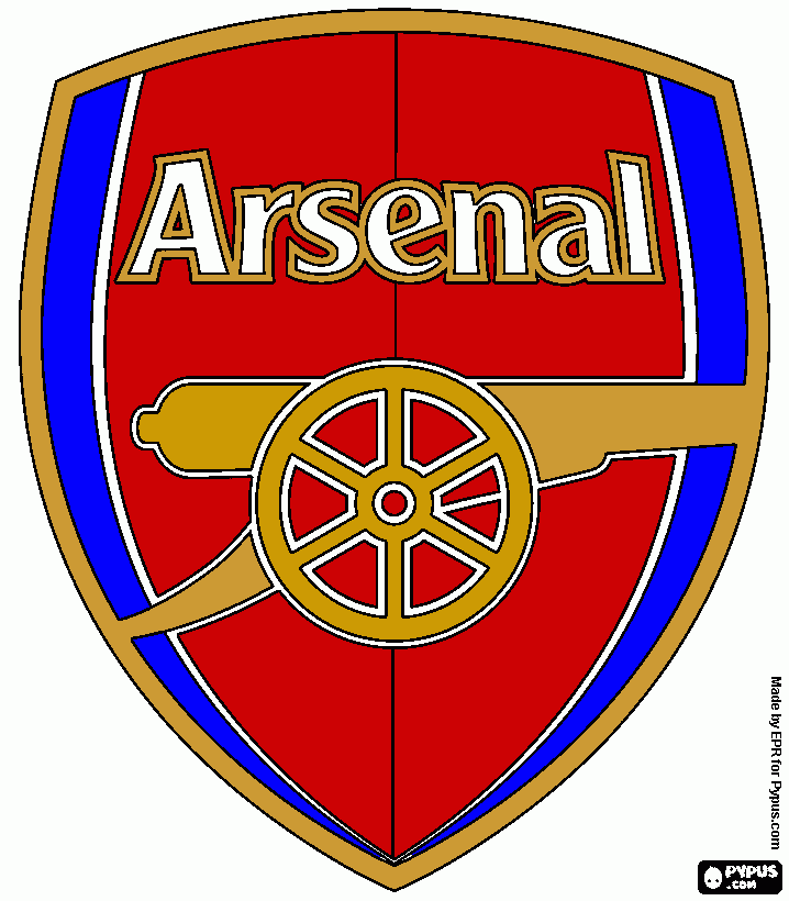 Omalovánka arsenal logo 