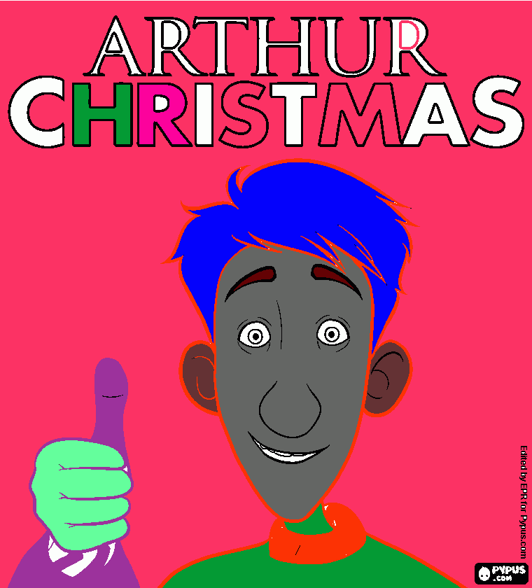 Omalovánka Arthur Christmas
