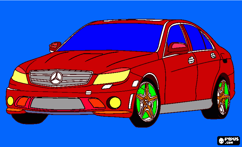 Omalovánka Auto Máta