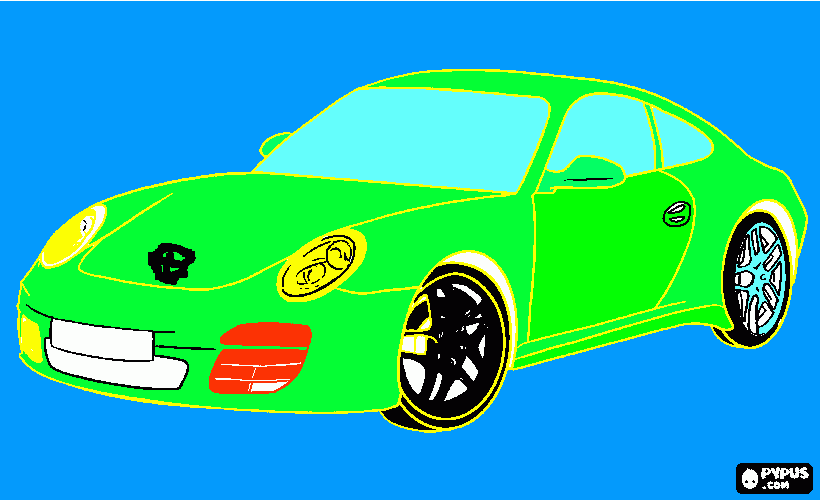 Omalovánka auto od Davidka