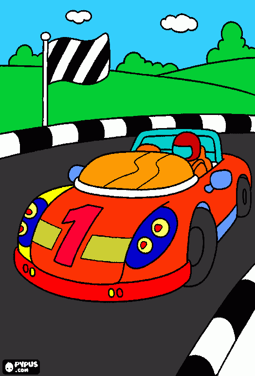 Omalovánka auto pre tomáška