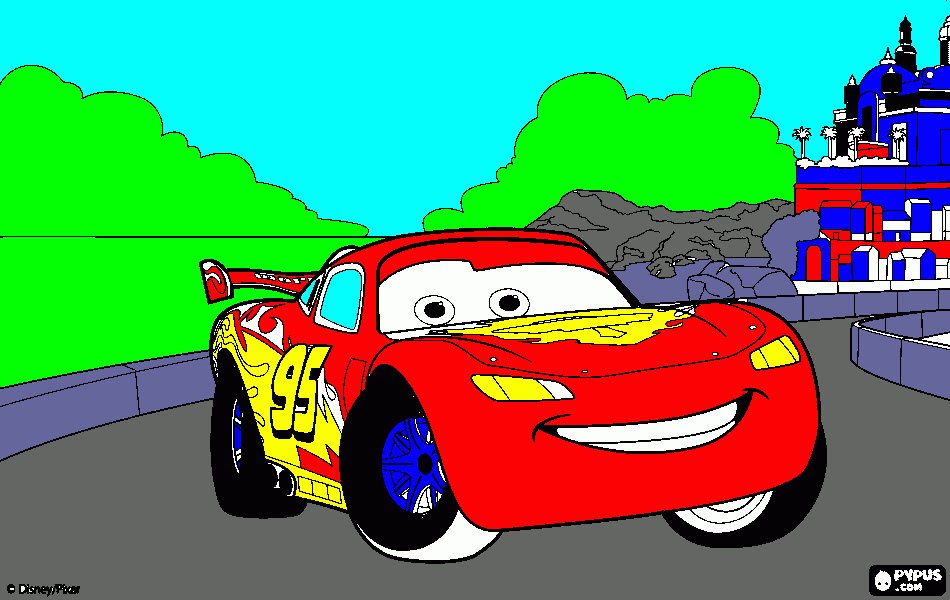 Omalovánka auto pro dědečka