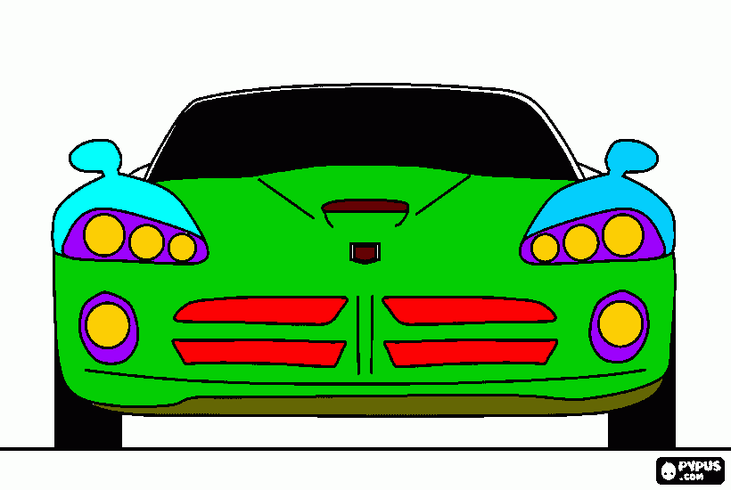 Omalovánka auto pro tátu