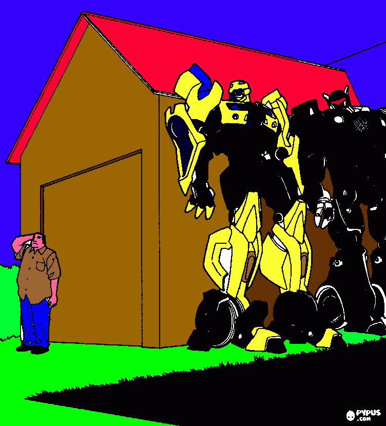 Omalovánka autoboti