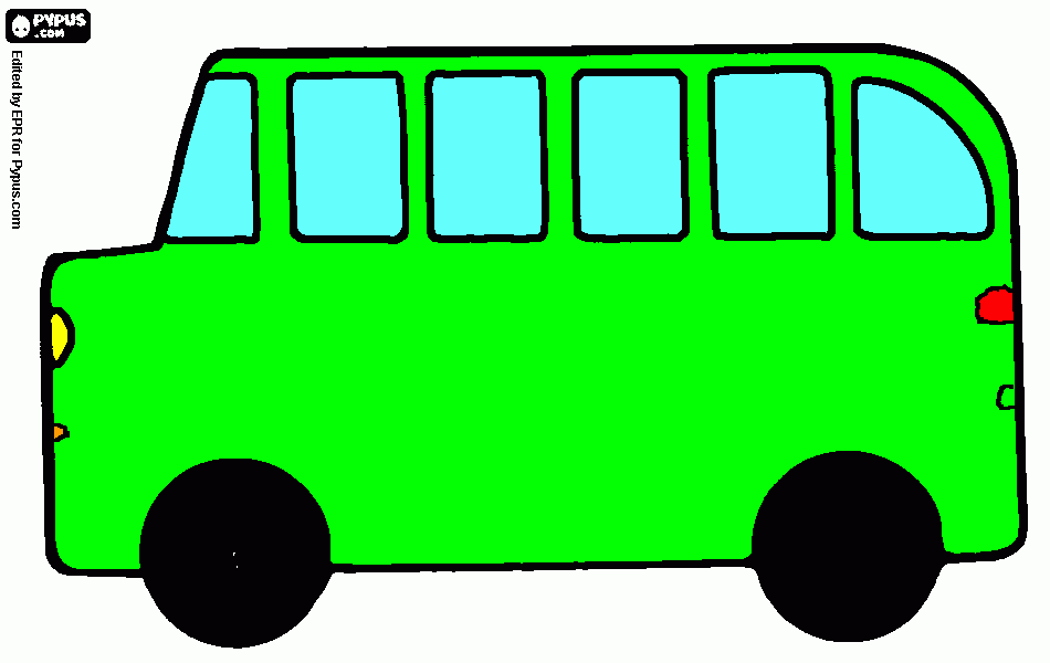 Omalovánka autobusik