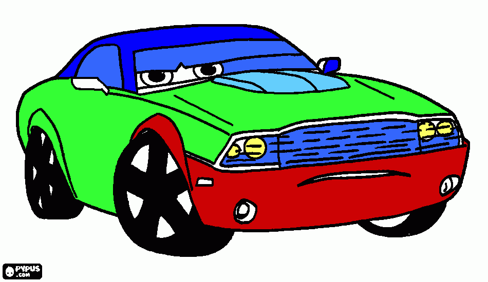 Omalovánka autooooo