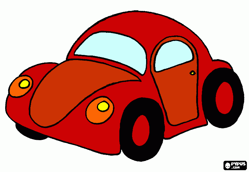 Omalovánka autové autíčko