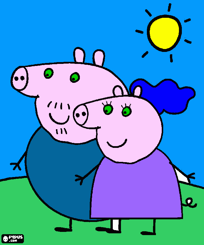 Omalovánka babička    aděda