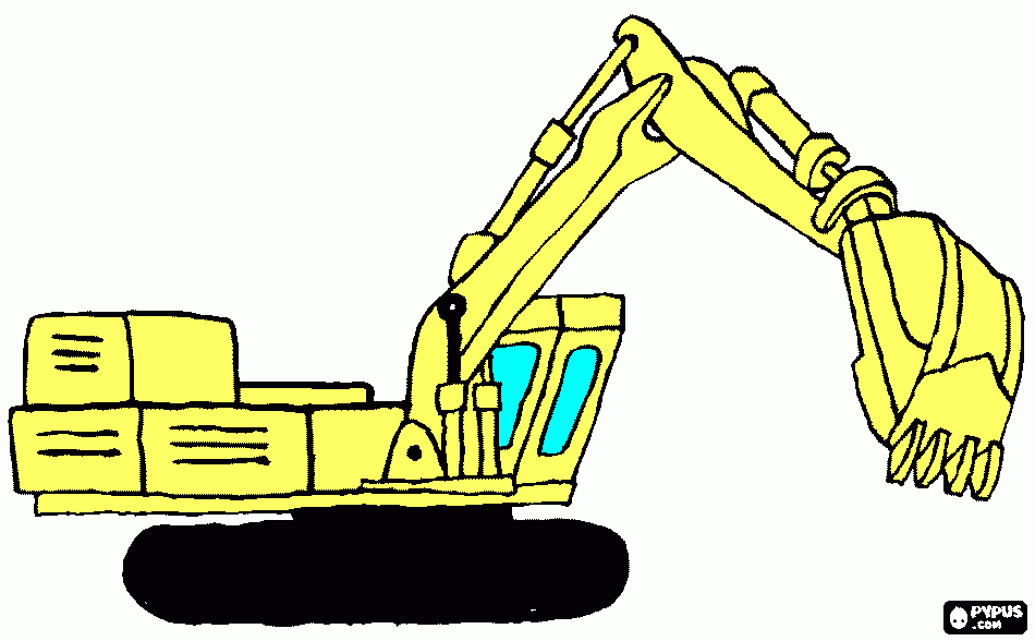 Omalovánka Bagr od Fandy