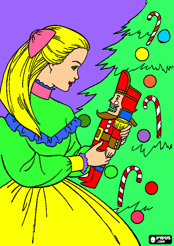 Omalovánka barbie a luskáčik