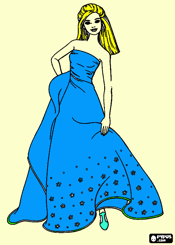 Omalovánka barbie II