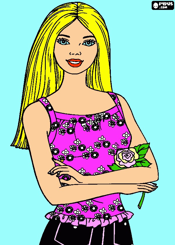 Omalovánka Barbie.cz