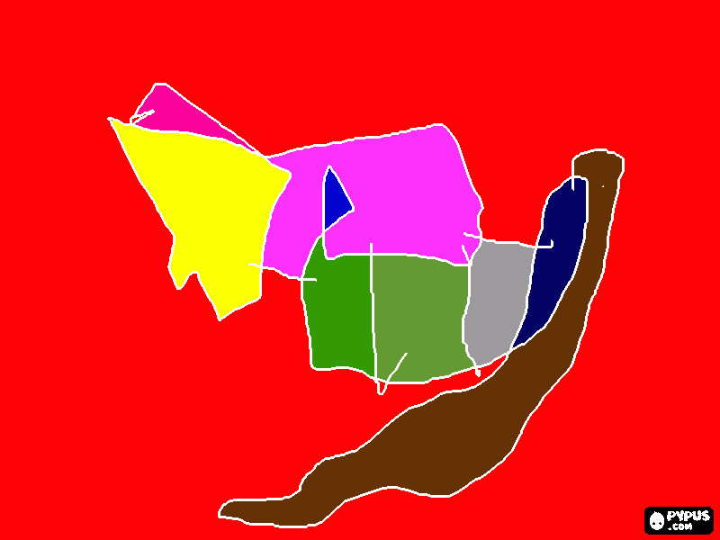 Omalovánka Barevný obrázek babičce. Všechno nejlepší!