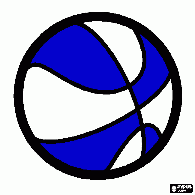 Omalovánka basket muzi