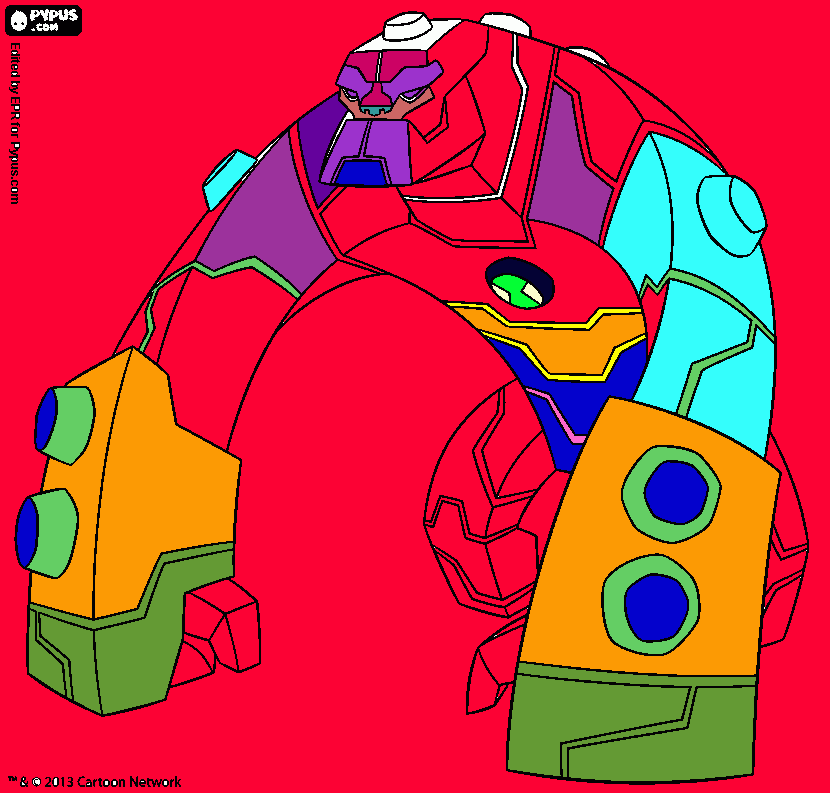 Omalovánka ben10 kameňák