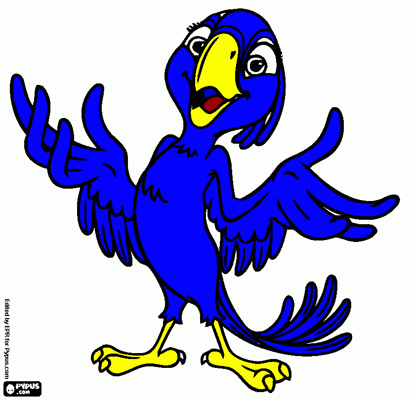 Omalovánka blue z ria jeho dcera