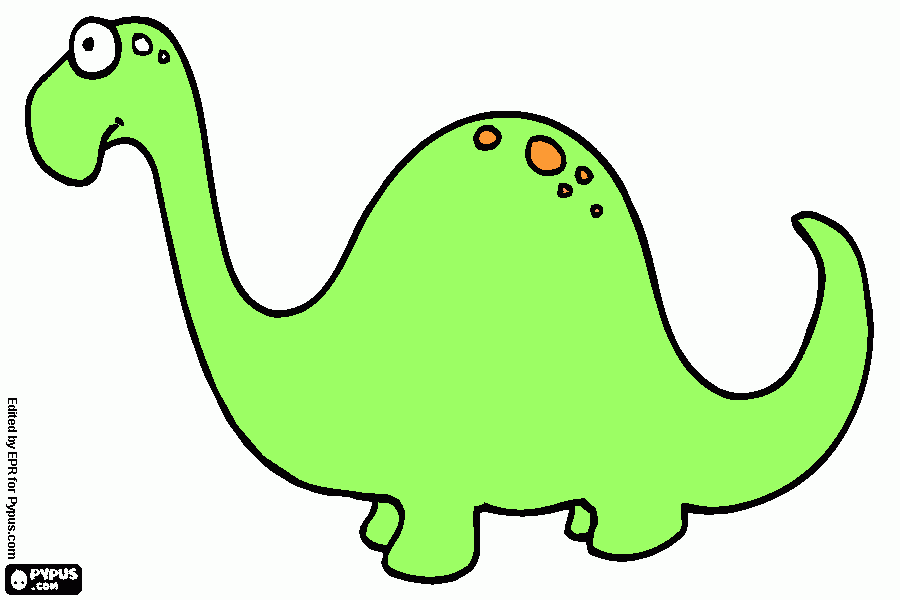 Omalovánka brachiosaurus pro aldu