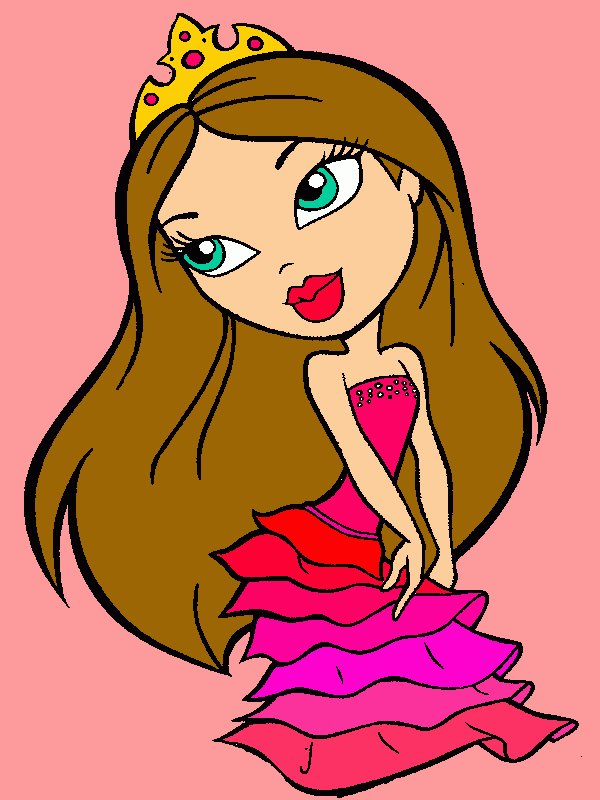 Omalovánka Bratz pricezna