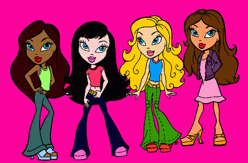 Omalovánka BRATZ ti přejí hodně štěstí.