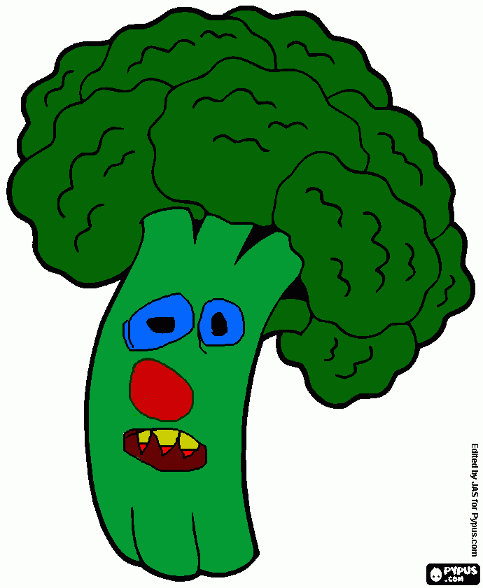 Omalovánka BROKOLICA