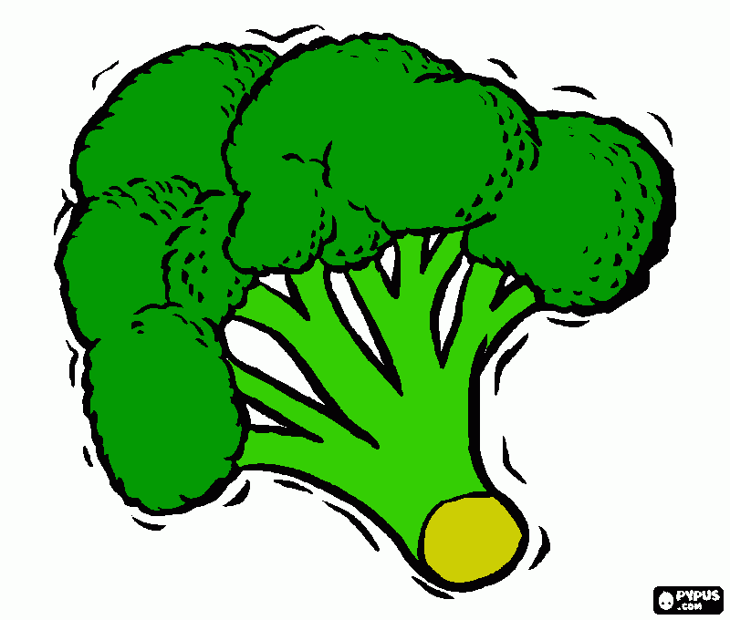 Omalovánka brokolice