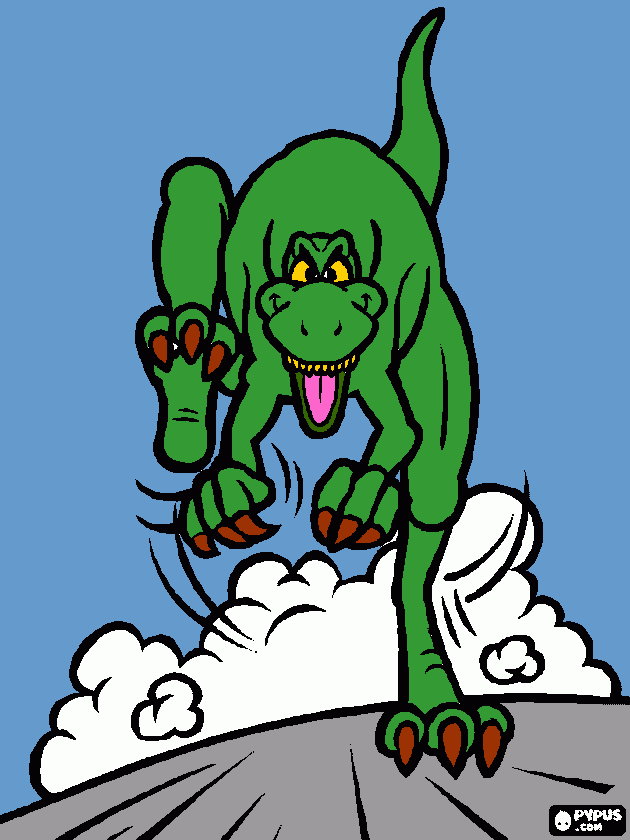 Omalovánka brontosaur