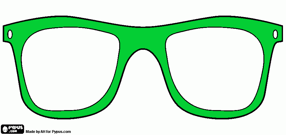 Omalovánka brýle