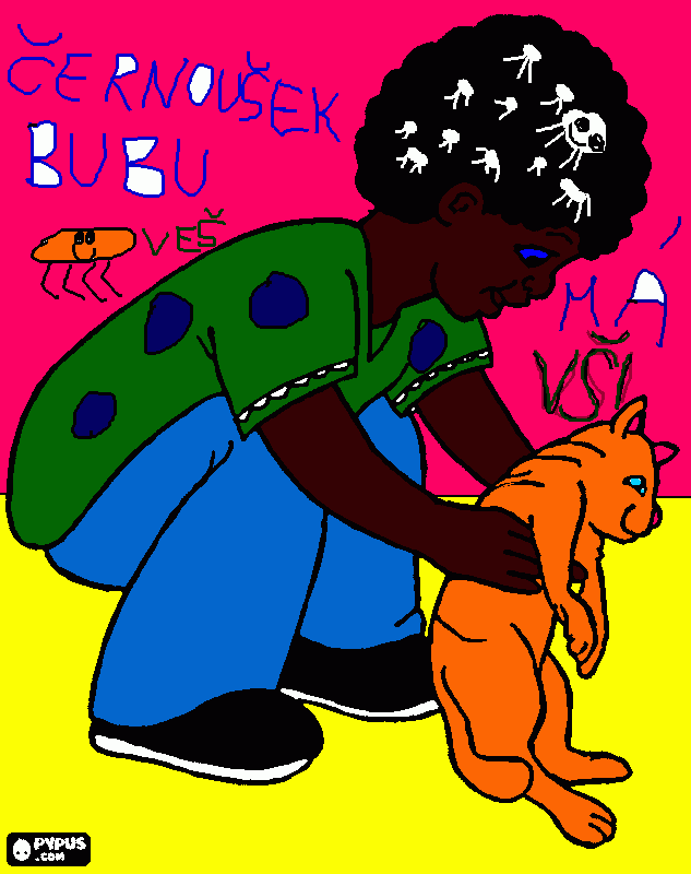 Omalovánka bubu vši