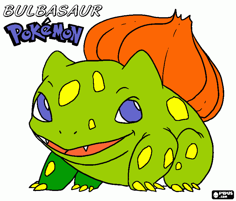 Omalovánka Bulbasaur cekodenni prace akademcke cunnostibdoktorandu