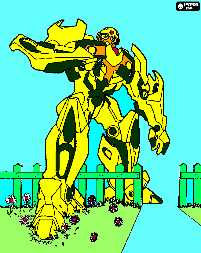 Omalovánka bumble bee