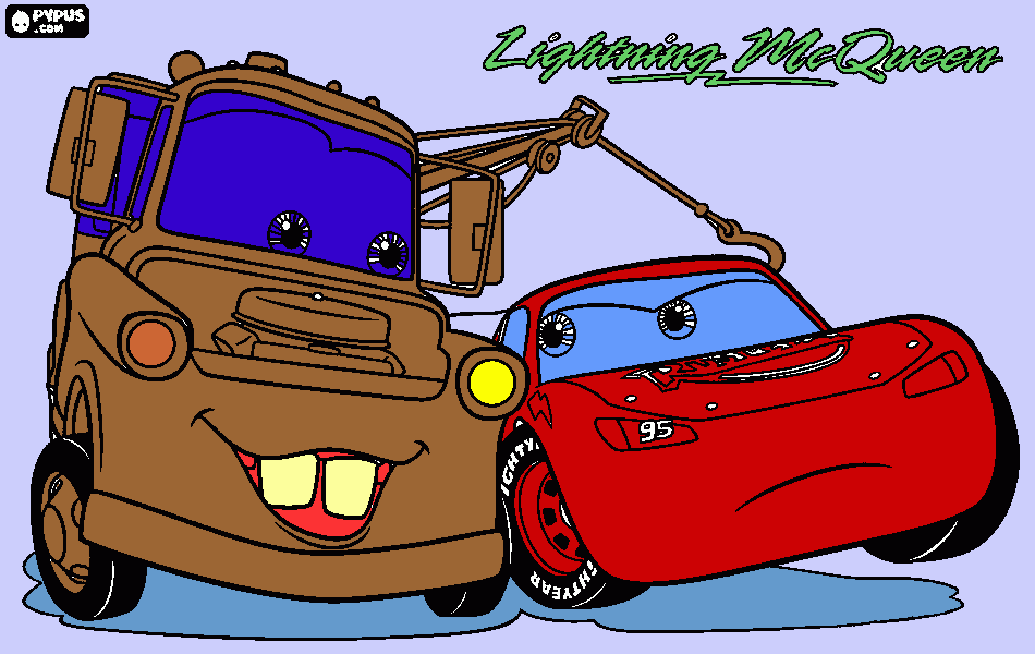 Omalovánka Burák s Bleskem