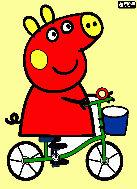 Omalovánka cerveny pepa