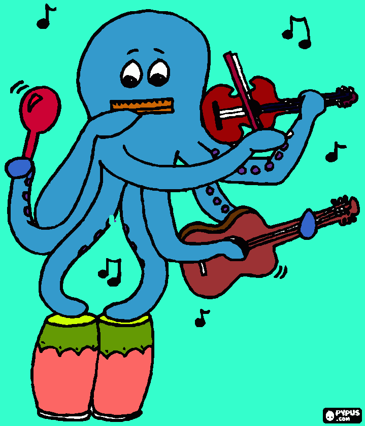 Omalovánka chobotnice