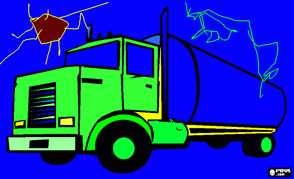 Omalovánka cisternové auto