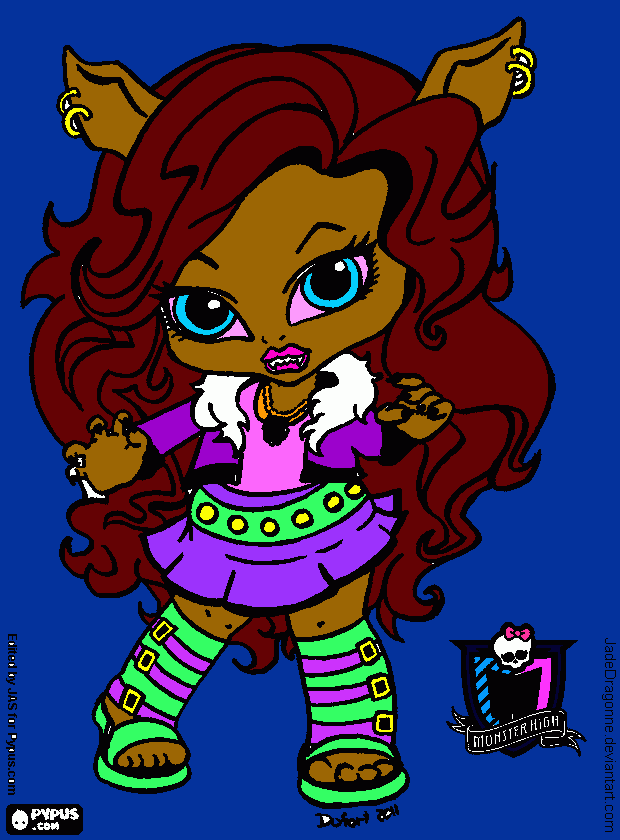 Omalovánka claudeen wolf